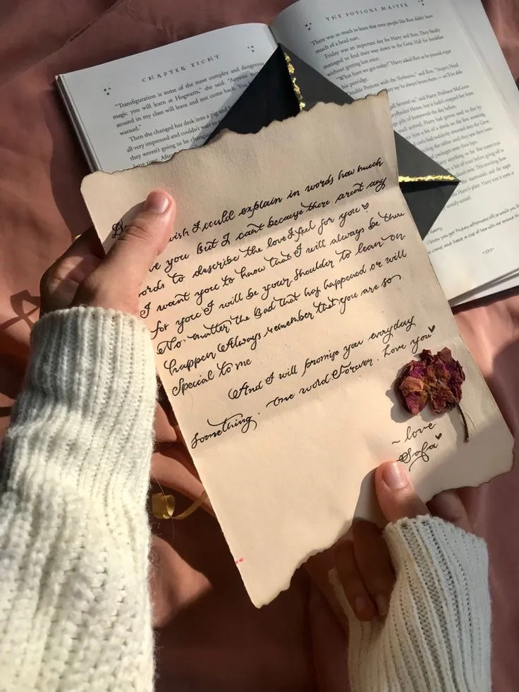 Vintage love letter